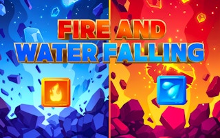 Image Fire And Water Falling
